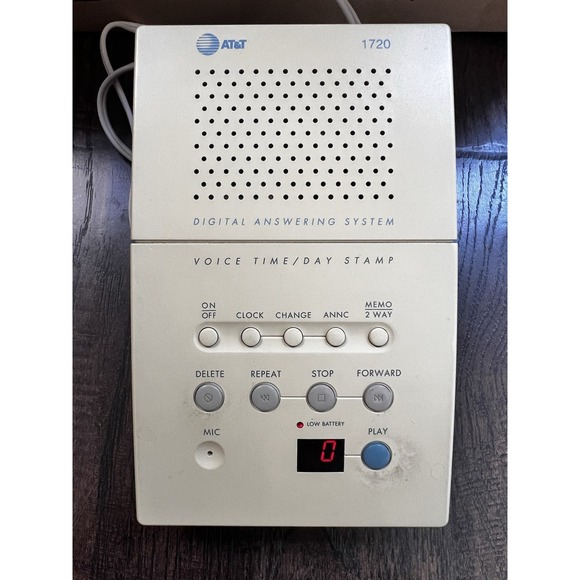 Genuine AT&T 1720 Tapeless Digital Answering System Box Included VTG ‎ 1993 - Picture 2 of 4